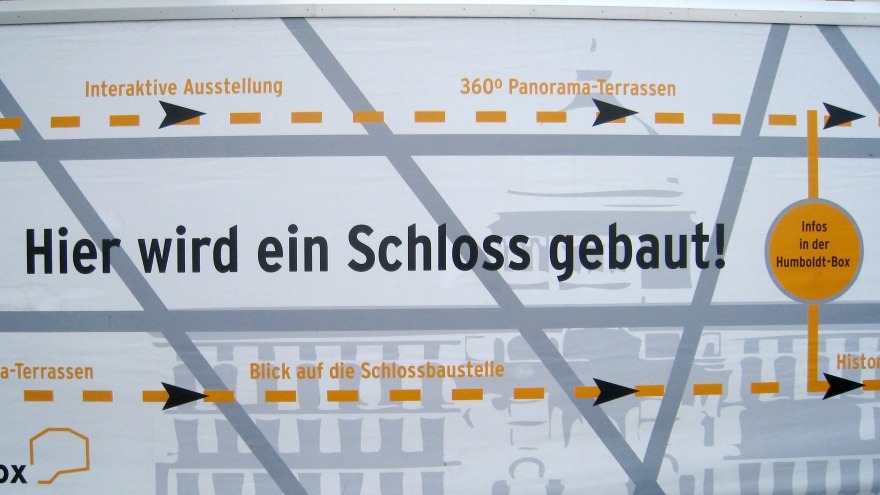 Hier wird ein Schloss gebaut Hier wird ein Schloss gebaut